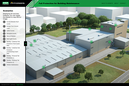 Screenshot from the MSA Building & Maintenance interactive model