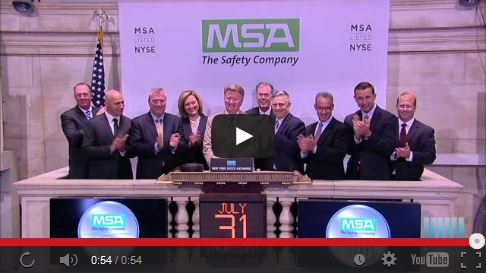 MSA Rings Closing Bell at NYSE