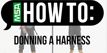 How to donning a harness