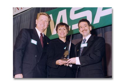accepting the IndustryWeek Best Plant award